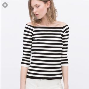 Zara Off Shoulder Sweater